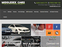 Tablet Screenshot of middxcars.co.uk